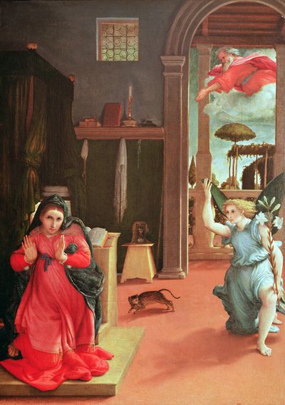 The Annunciation by Lorenzo Lotto